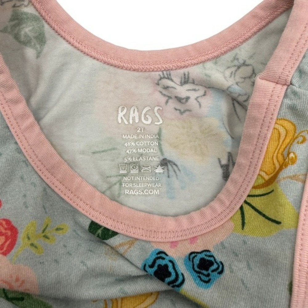 Rags Girls Dress Alice in Wonderland Size 2T floral - Picture 3 of 5